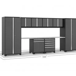 NewAge Products Pro Series Gray 10 Piece Cabinet Set Garage Storage