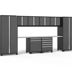 NewAge Products Pro Series Gray 10 Piece Cabinet Set Garage Storage