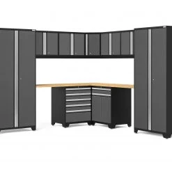 NewAge Products Pro Series Gray 12 Piece Cabinet Set Garage Storage