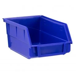 NewAge Products Garage Storage Steel Slatwall Blue Parts Bins (Pack Of 4)