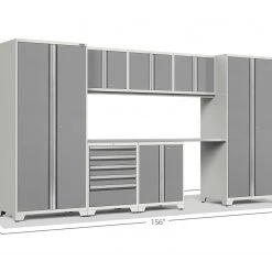 NewAge Products Pro Series 8 Piece Cabinet Set Garage Storage