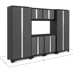 NewAge Products Large Storage Solutions Bold Series 6 Piece Cabinet Set