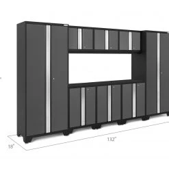 NewAge Products Large Storage Solutions Bold Series 8 Piece Cabinet Set 72 NewAge Products Large Storage Solutions Bold Series 8 Piece Cabinet Set