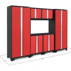 NewAge Products Large Storage Solutions Bold Series 6 Piece Cabinet Set