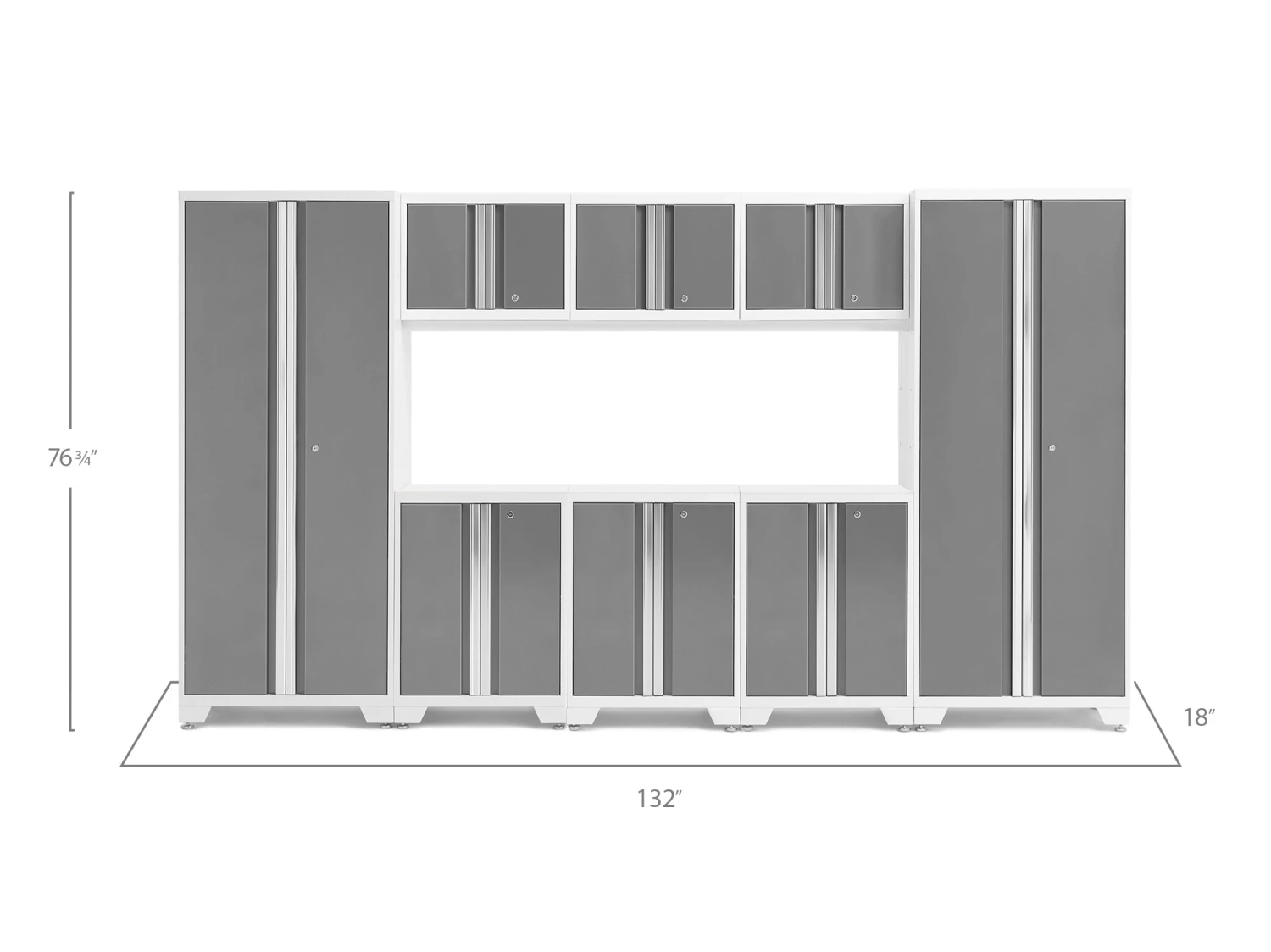 NewAge Products Large Storage Solutions Bold Series 8 Piece Cabinet Set 42 NewAge Products Large Storage Solutions Bold Series 8 Piece Cabinet Set