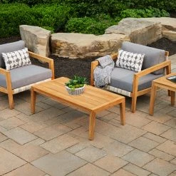 NewAge Products Patio Furniture Lakeside 3 Piece Set With Coffee Table 58 NewAge Products Patio Furniture Lakeside 3 Piece Set With Coffee Table