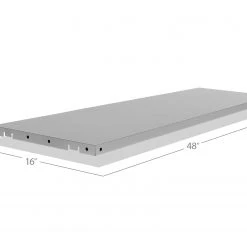 NewAge Products Performance 2.0 Gloss Silver 48" Locker Shelves (2-pack)