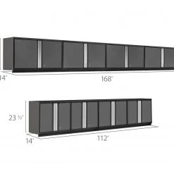 NewAge Products Wall Cabinets Pro Series 8 Piece Cabinet Set