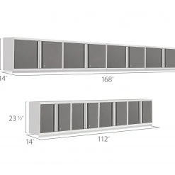 NewAge Products Wall Cabinets Pro Series 8 Piece Cabinet Set