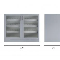 NewAge Products Home Bar Double Display Cabinet - 42" 18 NewAge Products Home Bar Double Display Cabinet - 42