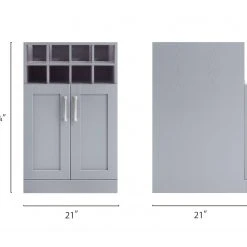 NewAge Products Home Bar Wine Storage Cabinet - 21