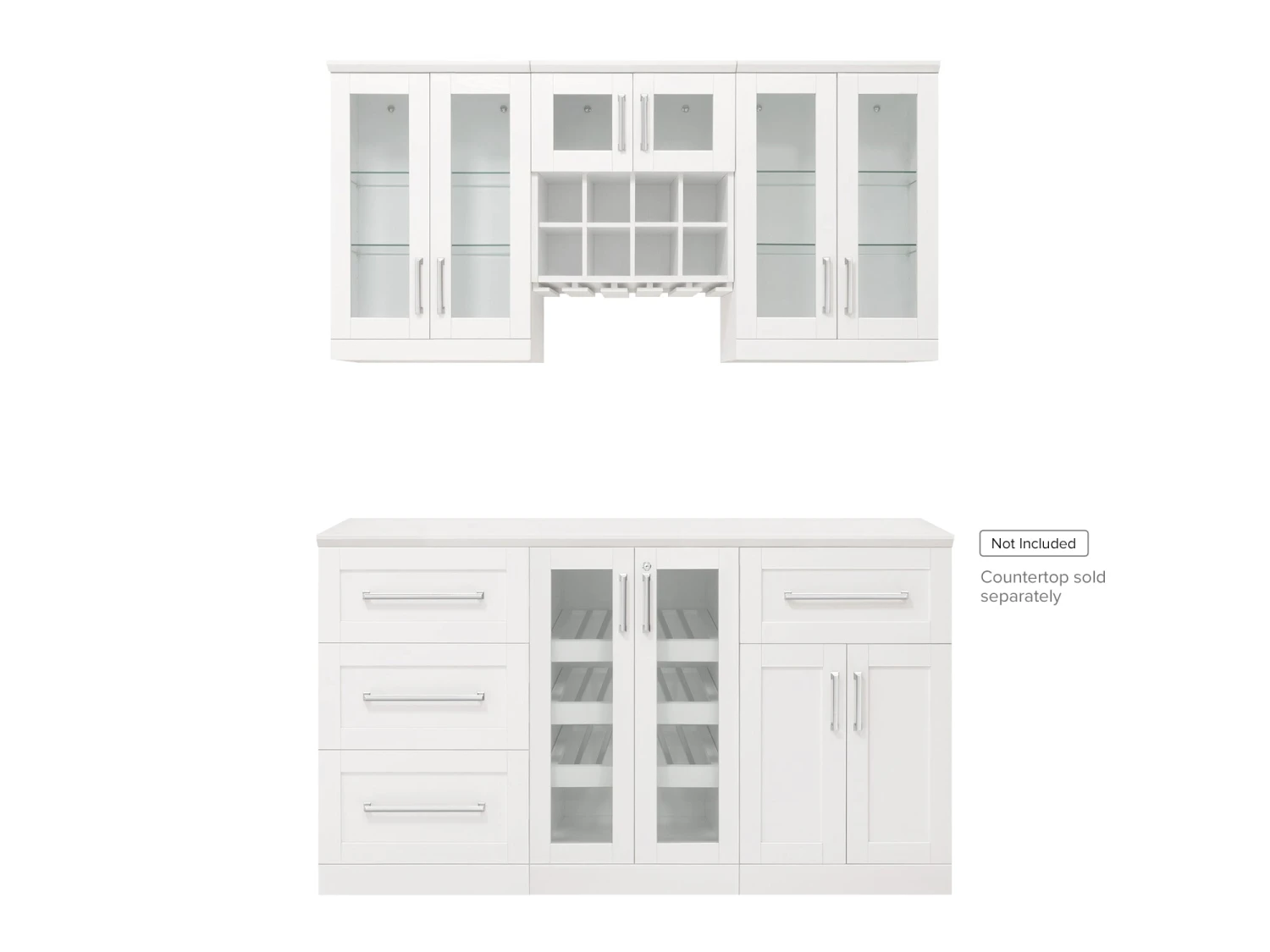 NewAge Products Home Bar Cabinets Home Bar 6 Piece Cabinet Set 1 NewAge Products Home Bar Cabinets Home Bar 6 Piece Cabinet Set