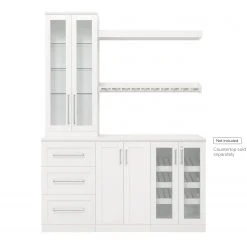 NewAge Products Home Bar Cabinets Home Bar 6 Piece Cabinet Set