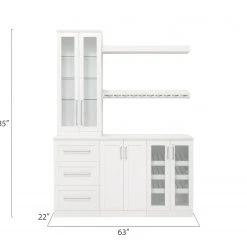 NewAge Products Home Bar Cabinets Home Bar 6 Piece Cabinet Set