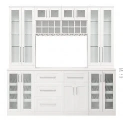 NewAge Products Home Bar Cabinets Home Bar 8 Piece Cabinet Set