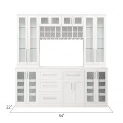NewAge Products Home Bar Cabinets Home Bar 8 Piece Cabinet Set