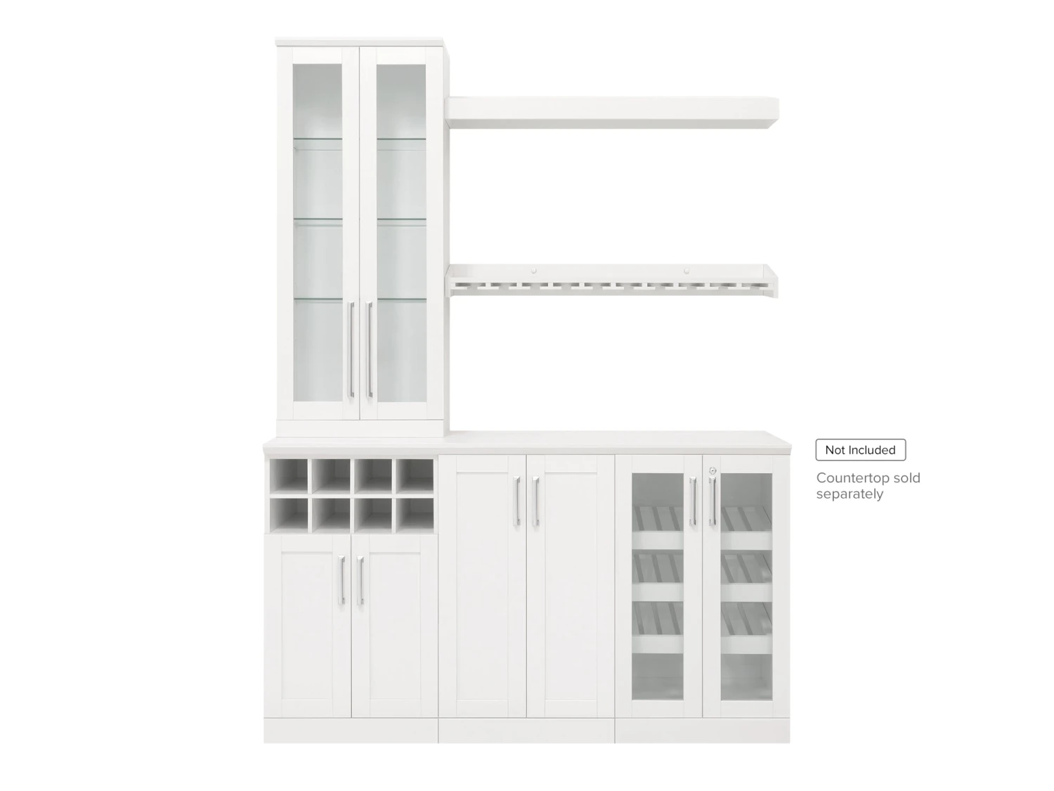 NewAge Products Home Bar 6 Piece Cabinet Set Home Bar Cabinets 1 NewAge Products Home Bar 6 Piece Cabinet Set Home Bar Cabinets