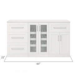 NewAge Products Home Bar 3 Piece Cabinet Set