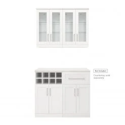 NewAge Products Home Bar Cabinets Home Bar 4 Piece Cabinet Set
