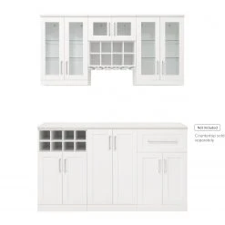 NewAge Products Home Bar Cabinets Home Bar 6 Piece Cabinet Set
