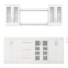 NewAge Products Home Bar 8 Piece Cabinet Set Home Bar Cabinets