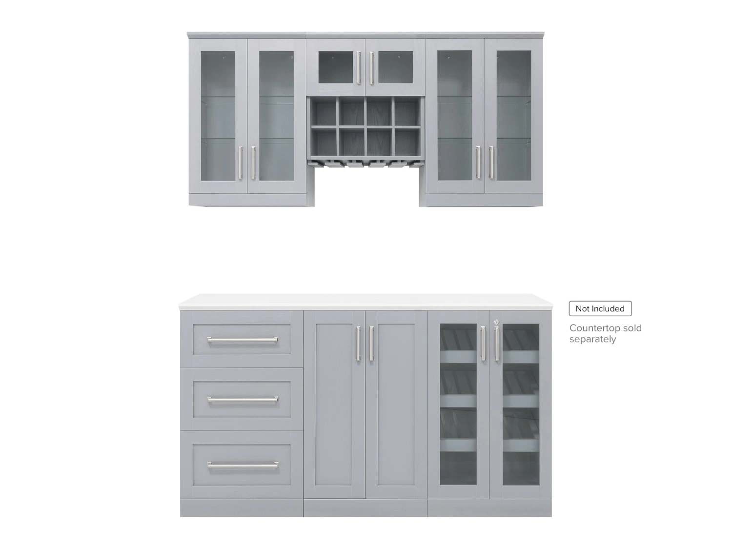 NewAge Products Home Bar Cabinets Home Bar 6 Piece Cabinet Set 9 NewAge Products Home Bar Cabinets Home Bar 6 Piece Cabinet Set