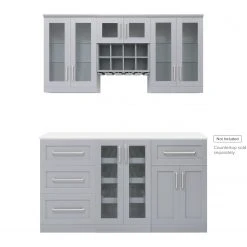 NewAge Products Home Bar Cabinets Home Bar 6 Piece Cabinet Set 34 NewAge Products Home Bar Cabinets Home Bar 6 Piece Cabinet Set