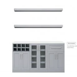 NewAge Products Home Bar 5 Piece Cabinet Set