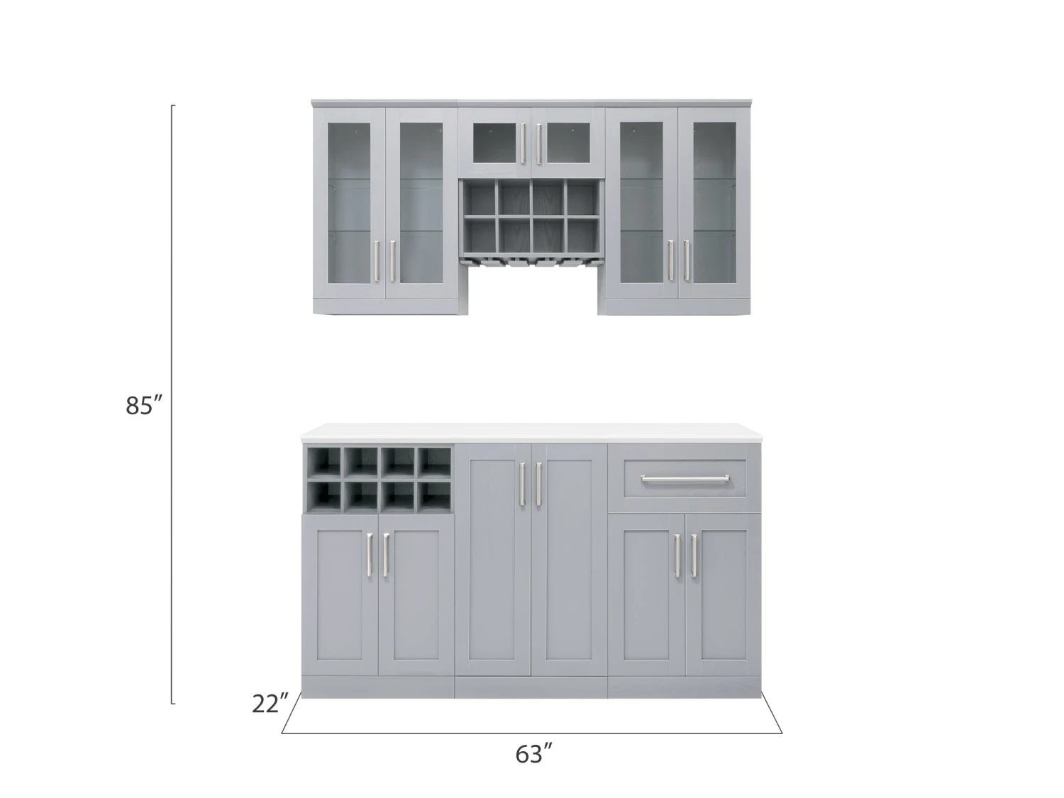 NewAge Products Home Bar Cabinets Home Bar 6 Piece Cabinet Set 11 NewAge Products Home Bar Cabinets Home Bar 6 Piece Cabinet Set