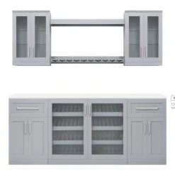 NewAge Products Home Bar 7 Piece Cabinet Set Home Bar Cabinets 35 NewAge Products Home Bar 7 Piece Cabinet Set Home Bar Cabinets