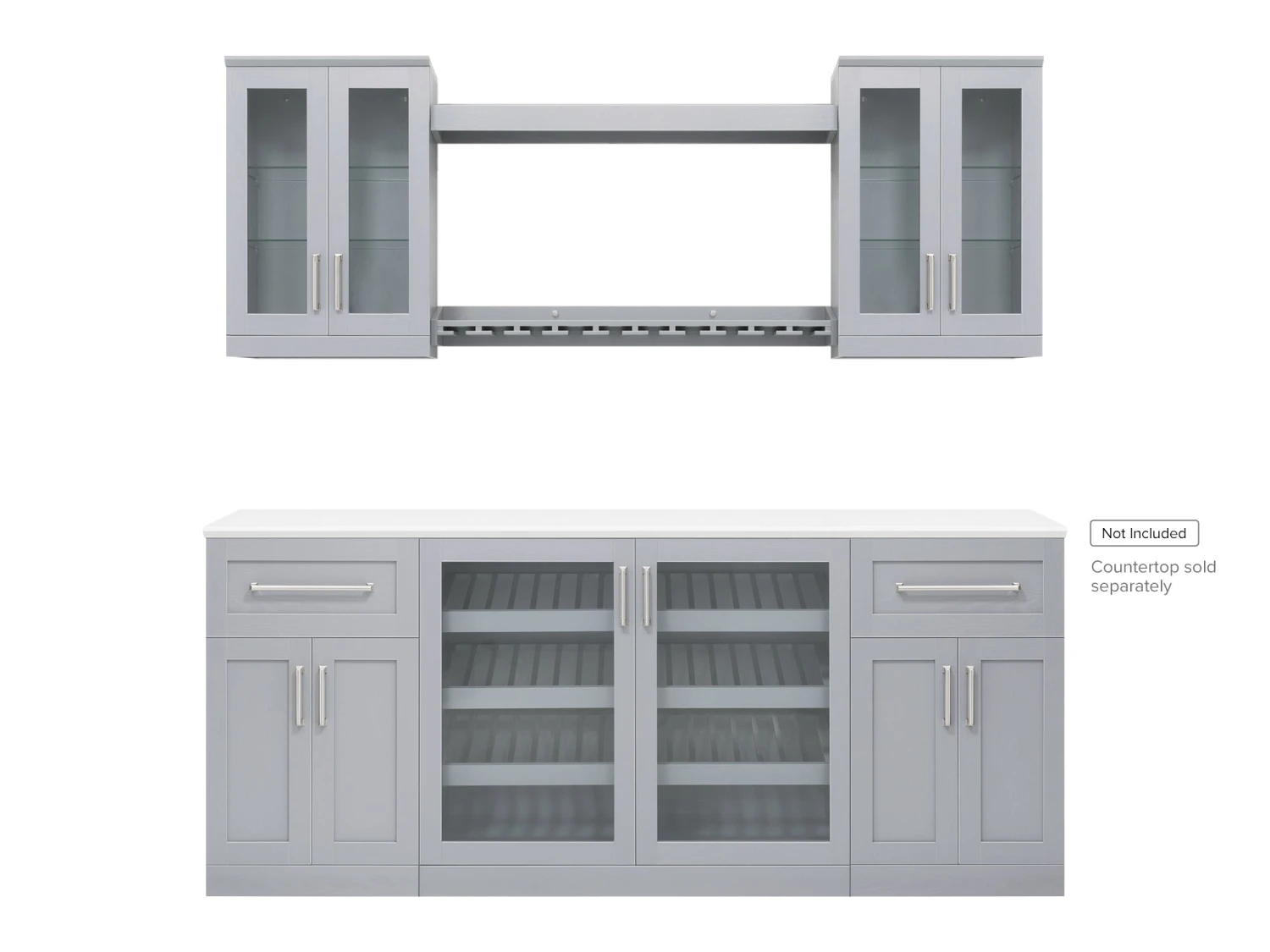 NewAge Products Home Bar 7 Piece Cabinet Set Home Bar Cabinets 10 NewAge Products Home Bar 7 Piece Cabinet Set Home Bar Cabinets