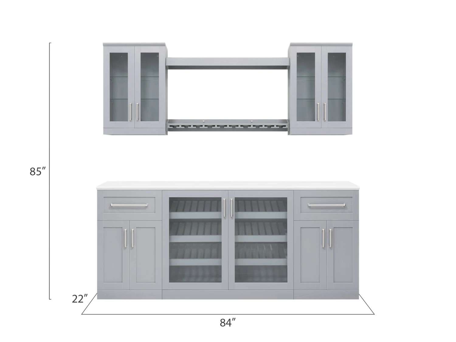NewAge Products Home Bar 7 Piece Cabinet Set Home Bar Cabinets 12 NewAge Products Home Bar 7 Piece Cabinet Set Home Bar Cabinets