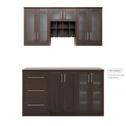NewAge Products Home Bar Cabinets Home Bar 6 Piece Cabinet Set 38 NewAge Products Home Bar Cabinets Home Bar 6 Piece Cabinet Set