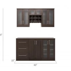 NewAge Products Home Bar Cabinets Home Bar 6 Piece Cabinet Set 40 NewAge Products Home Bar Cabinets Home Bar 6 Piece Cabinet Set
