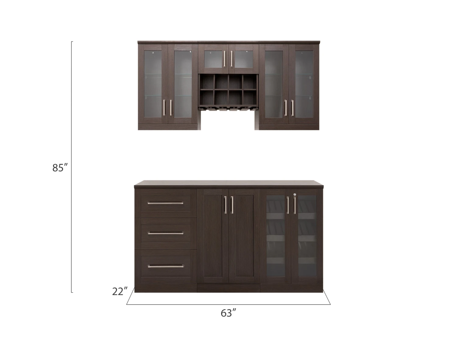 NewAge Products Home Bar Cabinets Home Bar 6 Piece Cabinet Set 18 NewAge Products Home Bar Cabinets Home Bar 6 Piece Cabinet Set