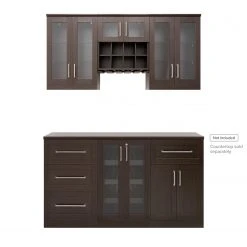 NewAge Products Home Bar Cabinets Home Bar 6 Piece Cabinet Set 41 NewAge Products Home Bar Cabinets Home Bar 6 Piece Cabinet Set