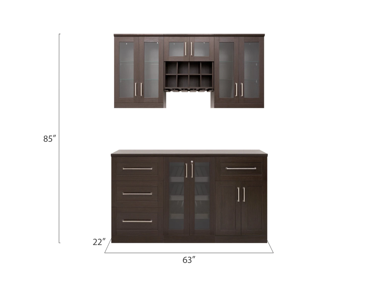 NewAge Products Home Bar Cabinets Home Bar 6 Piece Cabinet Set 19 NewAge Products Home Bar Cabinets Home Bar 6 Piece Cabinet Set