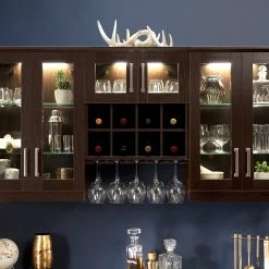 NewAge Products Home Bar 8 Piece Cabinet Set Home Bar Cabinets