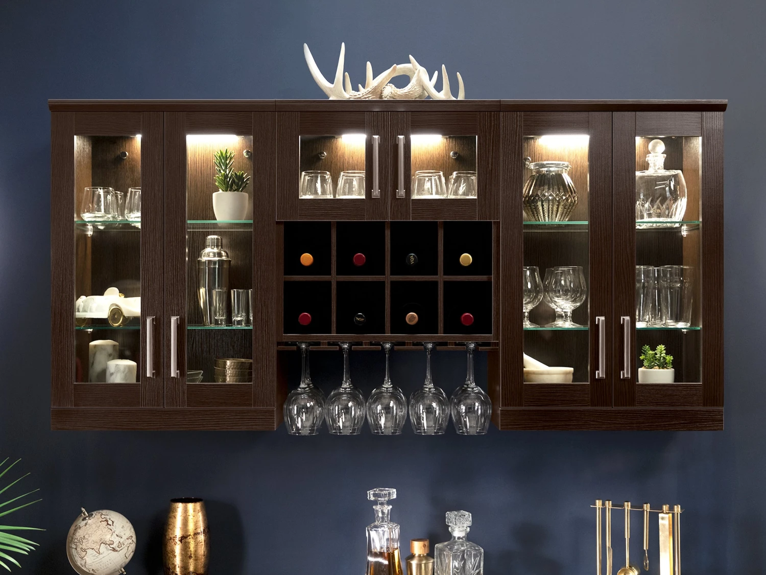 NewAge Products Home Bar Cabinets Home Bar 6 Piece Cabinet Set 21 NewAge Products Home Bar Cabinets Home Bar 6 Piece Cabinet Set