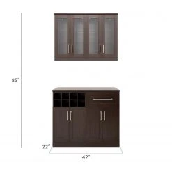 NewAge Products Home Bar Cabinets Home Bar 4 Piece Cabinet Set 43 NewAge Products Home Bar Cabinets Home Bar 4 Piece Cabinet Set