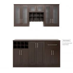 NewAge Products Home Bar Cabinets Home Bar 6 Piece Cabinet Set 43 NewAge Products Home Bar Cabinets Home Bar 6 Piece Cabinet Set