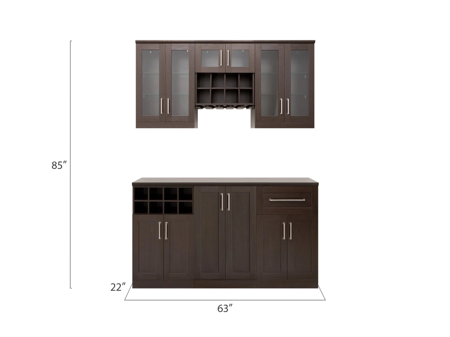 NewAge Products Home Bar Cabinets Home Bar 6 Piece Cabinet Set 20 NewAge Products Home Bar Cabinets Home Bar 6 Piece Cabinet Set
