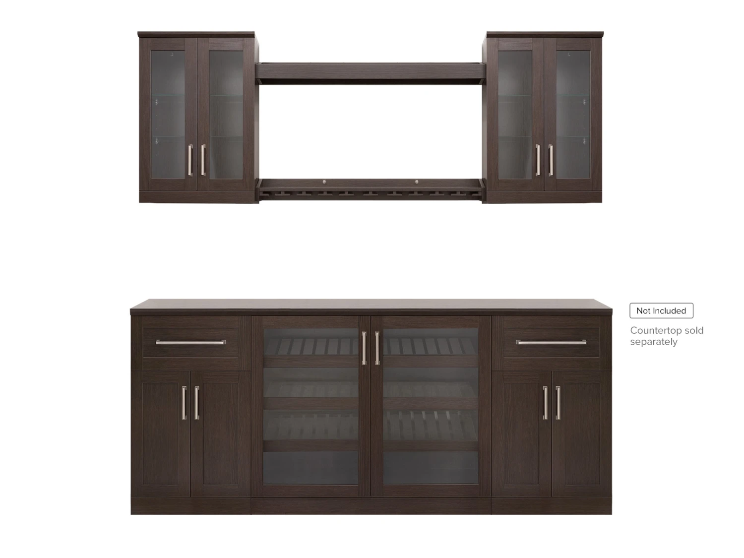 NewAge Products Home Bar 7 Piece Cabinet Set Home Bar Cabinets 18 NewAge Products Home Bar 7 Piece Cabinet Set Home Bar Cabinets