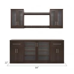 NewAge Products Home Bar 7 Piece Cabinet Set Home Bar Cabinets 45 NewAge Products Home Bar 7 Piece Cabinet Set Home Bar Cabinets