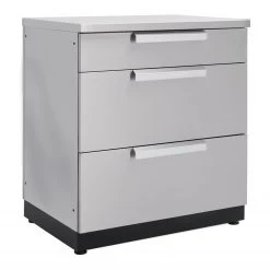 None Outdoor Kitchen Stainless Steel 3-Drawer Cabinet