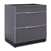 None Outdoor Kitchen Aluminum 3-Drawer Cabinet