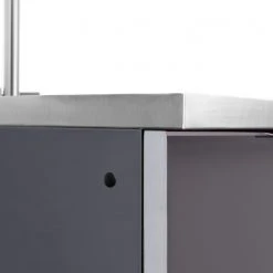 None Outdoor Kitchen Aluminum 3-Drawer Cabinet