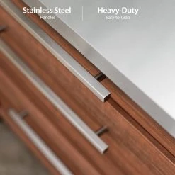 None Outdoor Kitchen Stainless Steel 3-Drawer Cabinet