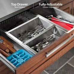 None Outdoor Kitchen Stainless Steel 3-Drawer Cabinet