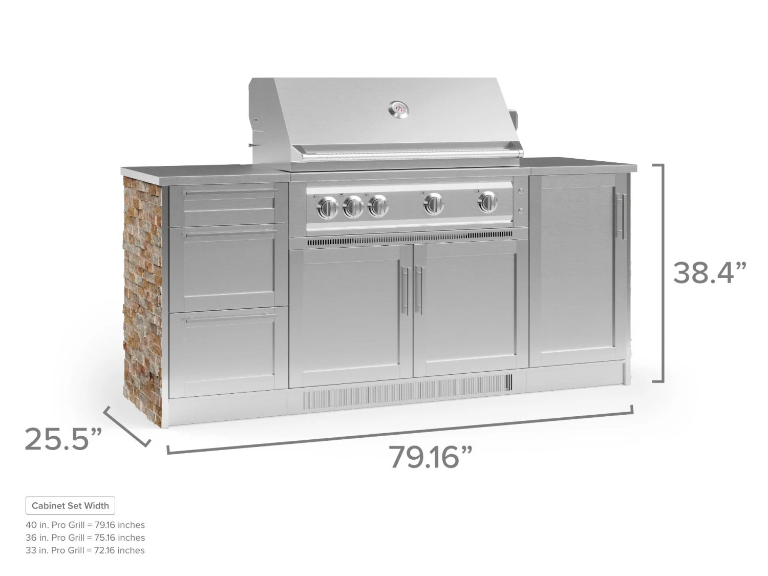 NewAge Products Outdoor Kitchen Signature Series 6 Piece Cabinet Set With Grill 10 NewAge Products Outdoor Kitchen Signature Series 6 Piece Cabinet Set With Grill